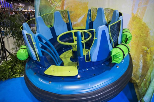 The raft for the new Infinity Falls ride at SeaWorld. | Suites at Staybridge Suites Orlando at SeaWorld